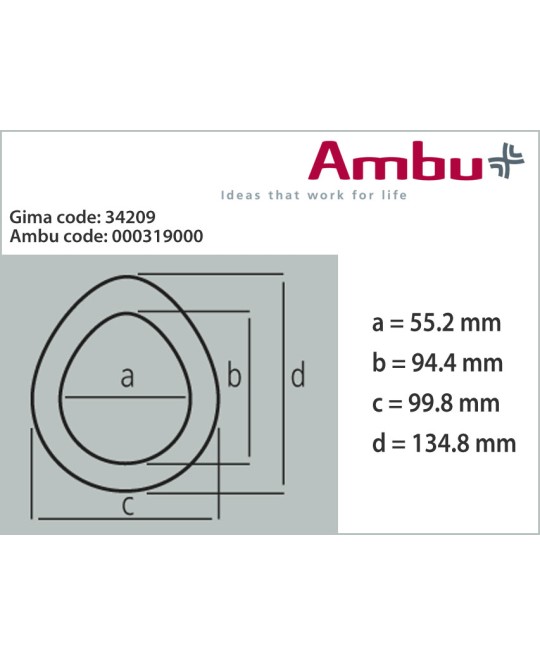 MASCHERINA AMBU NR. 6 - adulto large blu