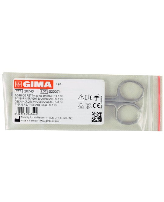 FORBICE RETTA punte smusse - 14,5 cm