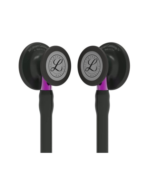 LITTMANN CARDIOLOGY IV - 6203 - nero - finiture nere / conn. viola