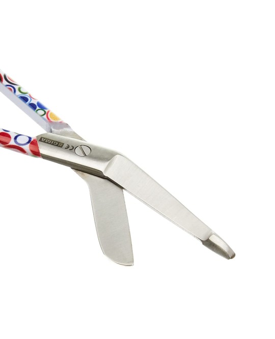 FORBICI PER BENDE - fantasia bolle - 14 cm