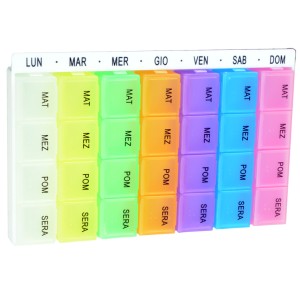 PORTAPILLOLE SETTIMANALE x4 EASY - italiano