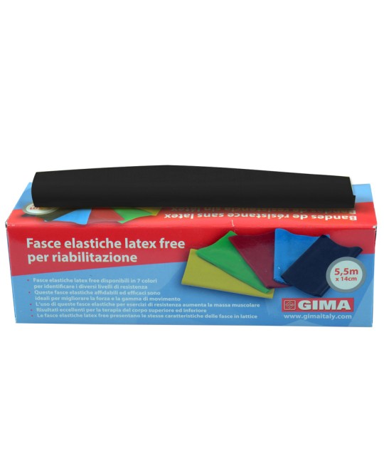 BANDA LATEX-FREE 5,5 m x 14 cm x 0,40 mm - nera