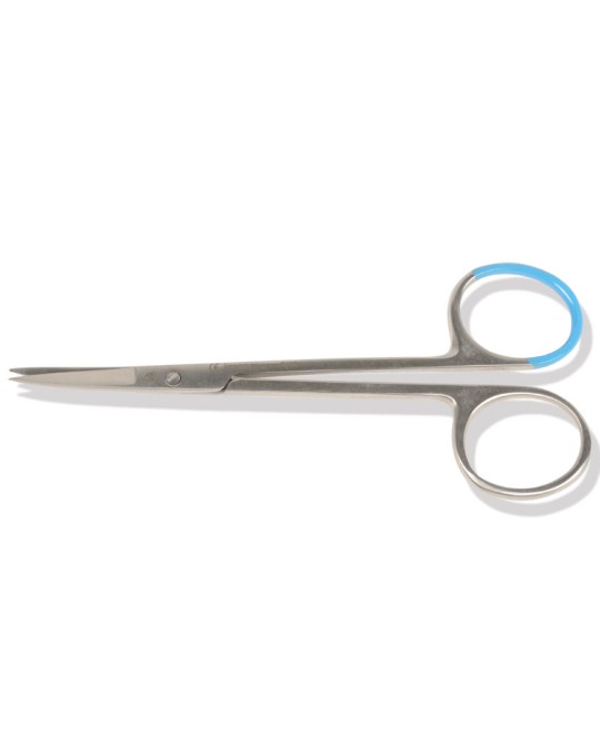 FORBICI IRIS STERILI punte acute - curve - 11,5 cm