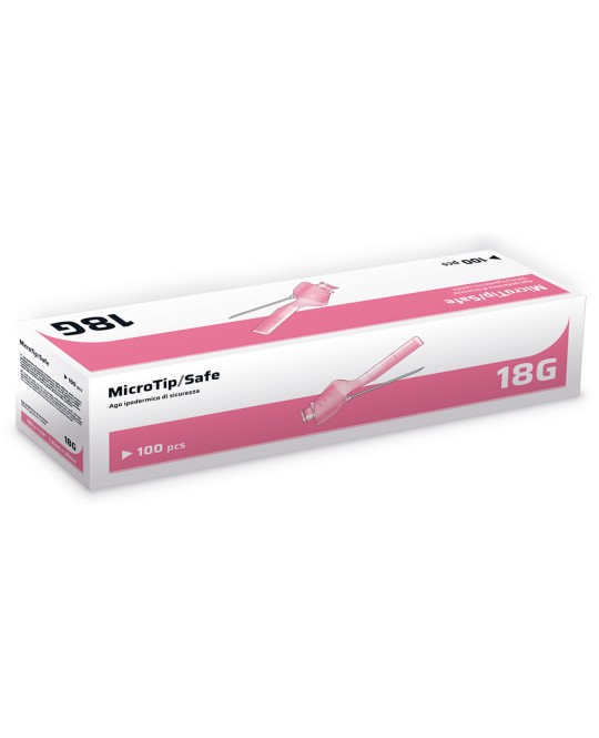 AGO IPODERMICO DI SICUREZZA 18G 1,2x38mm - sterile