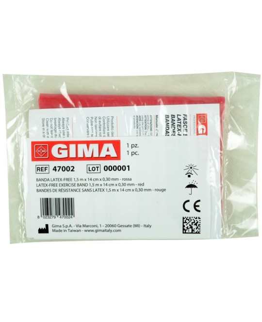 BANDA LATEX-FREE 1,5 m x 14 cm x 0,30 mm - rossa