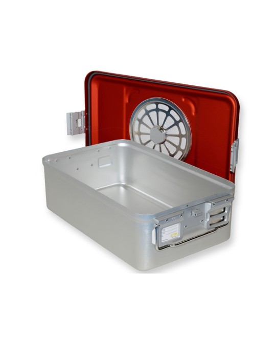 CONTAINER CON FILTRO medio h100 mm - rosso