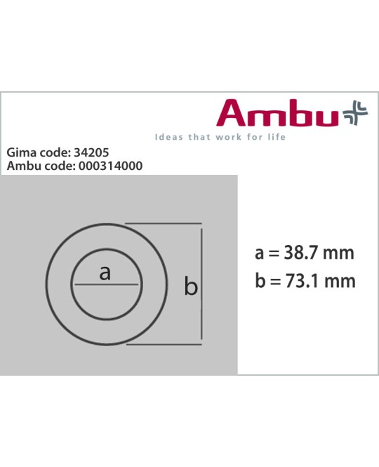 MASCHERINA AMBU NR. 0 - bambino blu