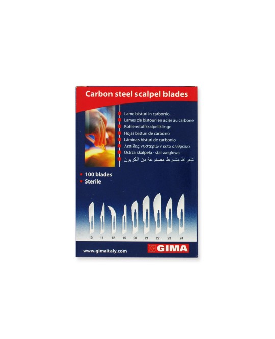 LAME GIMA CARBONIO No. 12 STERILI