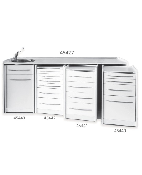 CASSETTIERA MOBILE GE419 6 cassetti 49 cm - bianca