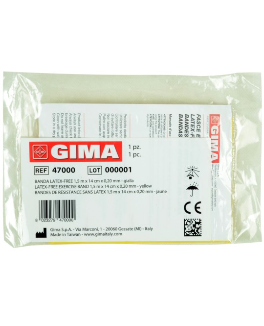 BANDA LATEX-FREE 1,5 m x 14 cm x 0,20 mm - gialla