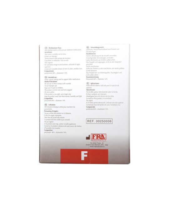 RETE TUBOLARE ELASTICA - calibro F per spalle, bacino, gambe - latex free