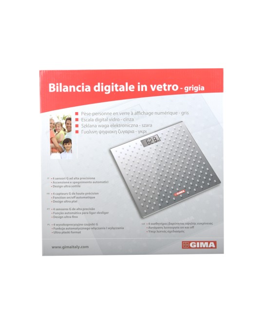 BILANCIA DIGITALE IN VETRO - grigia