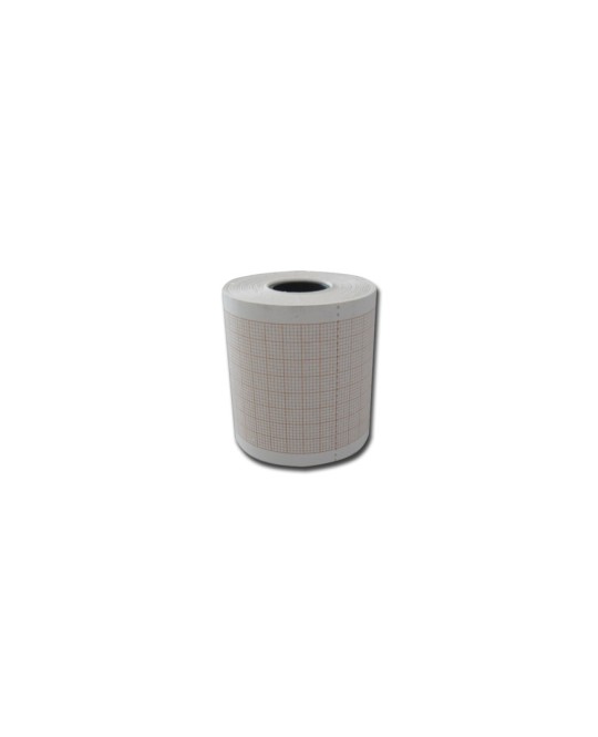 Carta termica ECG 50x25 mmxm - rotolo griglia arancio