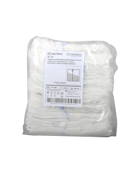 GARZA LAPARATOMICA 30x30 cm - 4 fili