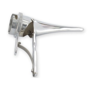 SPECULUM NASALE in ottone cromato