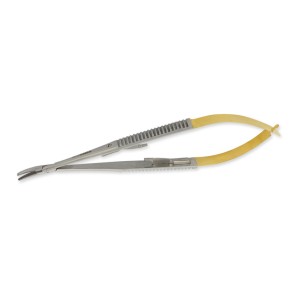 PORTA AGHI CASTROVIEJO C.T. CURVO - 14 cm - punte zigrinate