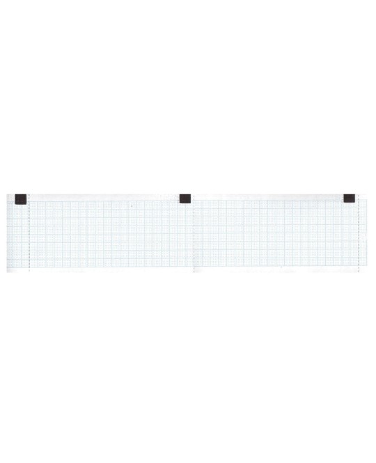 Carta termica ECG 50x30 mmxm - rotolo griglia blu