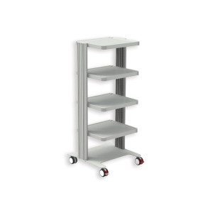 CARRELLO EASY - 4 ripiani 40x36 cm + base