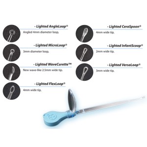 ASSORTIMENTO CURETTE AURICOLARI ILLUMINATE