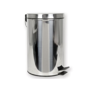 CESTINO RIFIUTI INOX - 12 litri - con pedale