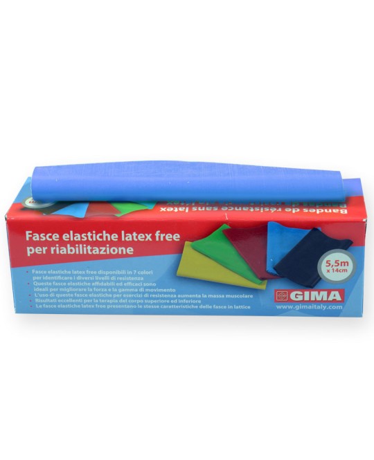 BANDA LATEX-FREE 5,5 m x 14 cm x 0,35 mm - blu