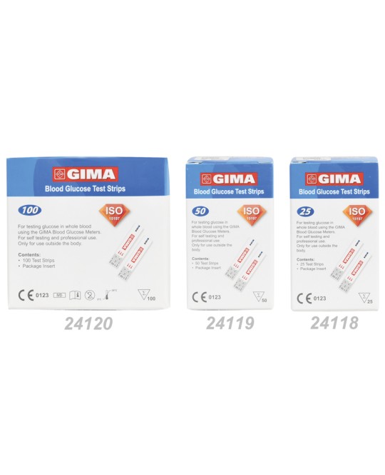 STRISCE GLUCOSIO per GLUCOMETRO GIMA