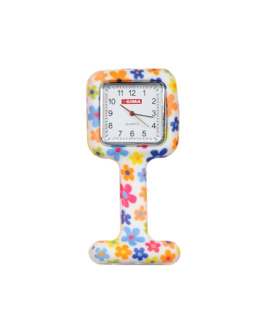 OROLOGIO PER INFERMIERI - quadrato - fantasia fiori