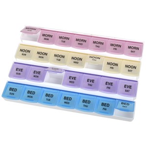 PORTAPILLOLE SETTIMANALE 7 GIORNI x 4 - inglese