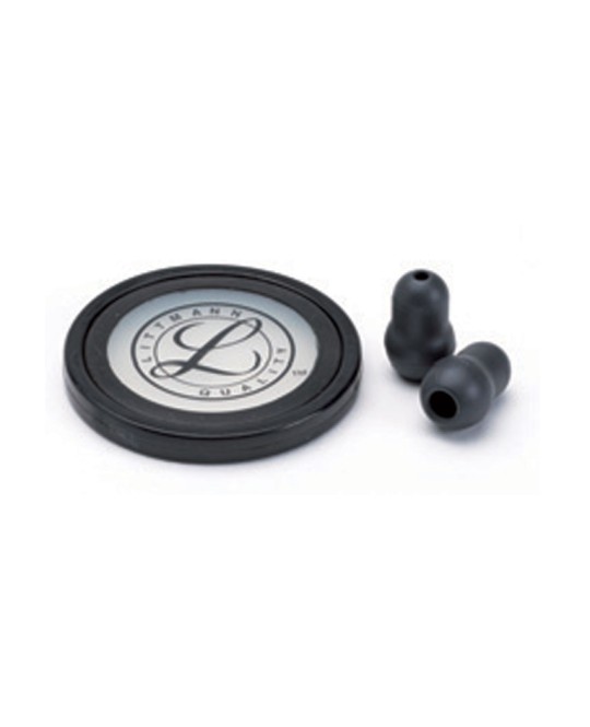 KIT LITTMANN 40011: membrana+anello+olive per Master Cardiology-nero