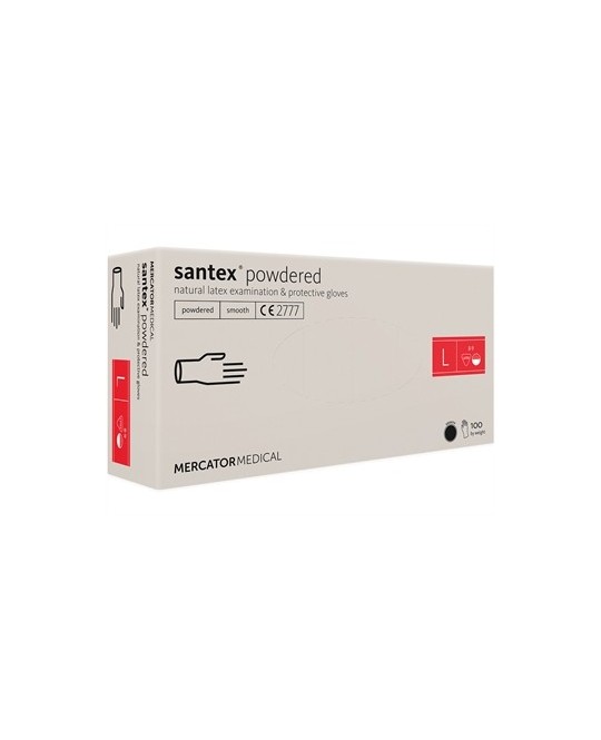 GUANTI LATTICE SANTEX - PREPOLVERIZZATI - grandi