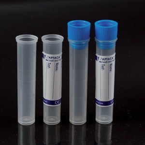 Provette Cilindriche 3ml Fondo piatto-In Polipropilene (con etichetta)