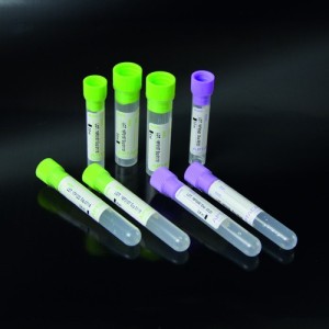 Provette con K2 EDTA- Lavanda-2,5ml- Rack 50pz