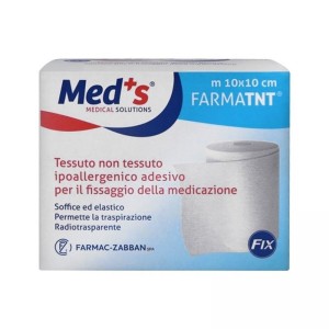 TNT Autoadesivo per Fissaggio Medicazione 10x10 cm