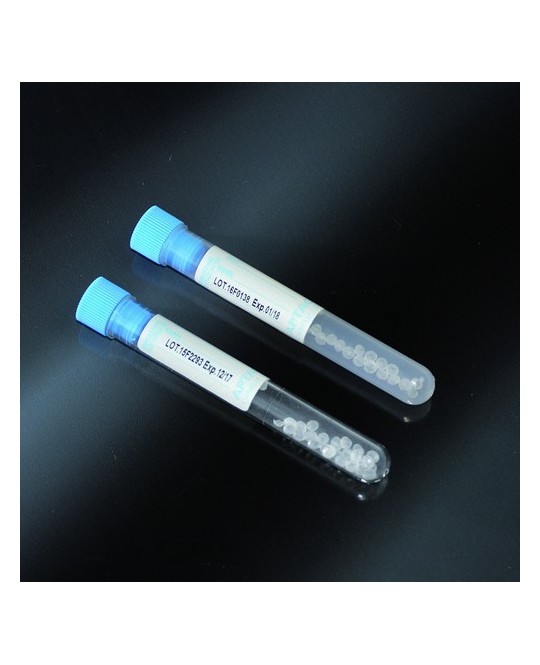 Provette con Granuli-PMMA (polimetilmetacrilato)5ml-rack da 50Pz