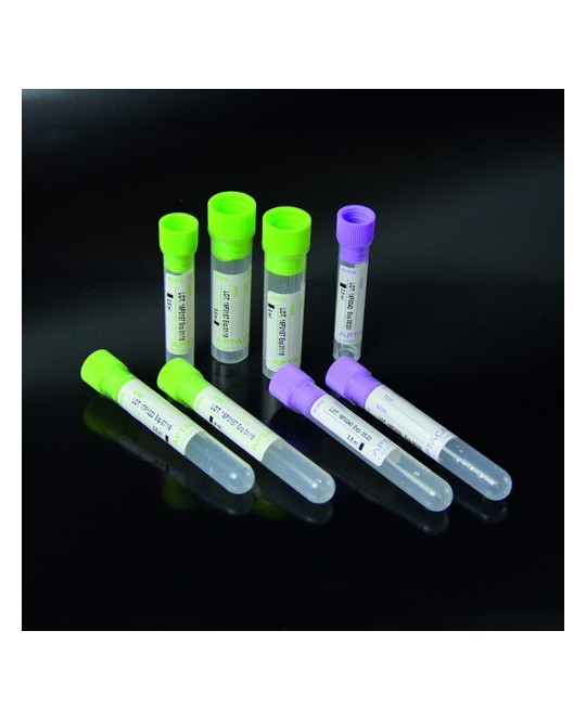 Provette con K2 EDTA- Verde Chiaro- 5,0ml-Rack 50pz