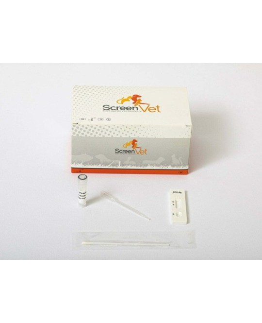 ScreenVet Test Veterinario Parvovirus AG con contagocce 10 pezzi