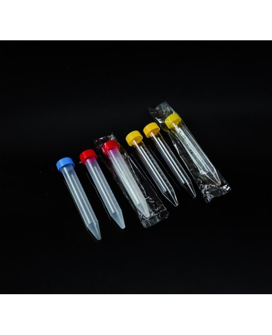 Provette Coniche Sterili da 15 ml Conf. Singola (Giallo)