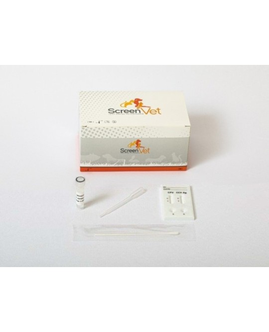 ScreenVet Test Veterinario FIV AB + FELV AG con contagocce 10 pezzi
