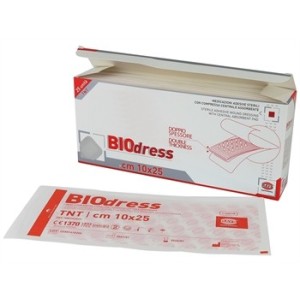 MEDICAZIONE ADESIVA STERILE TNT 10x25 cm