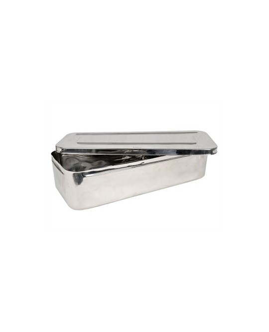 SCATOLA INOX 30x15x6cm - con manici