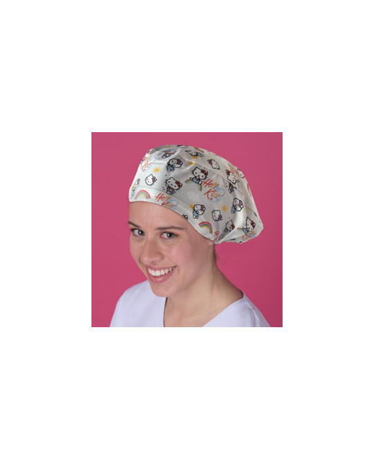 Cuffia Chirurgica Capelli Lunghi con fascia elastica Hello Kitty