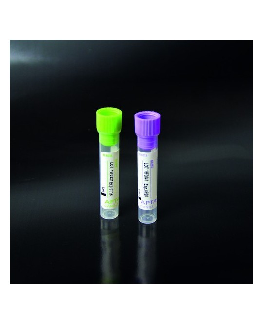 Provette con K3 EDTA-Lavanda -Prelievo pediatrico-Rack da 50 pezzi
