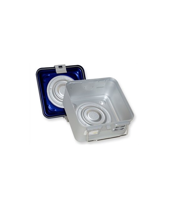 CONTAINER CON VALVOLA piccolo h150 mm - blu forato