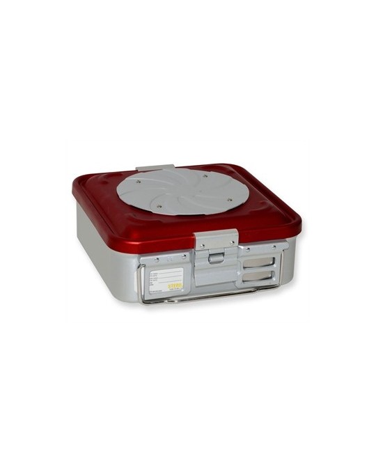 CONTAINER CON VALVOLA piccolo h100 mm - blu forato