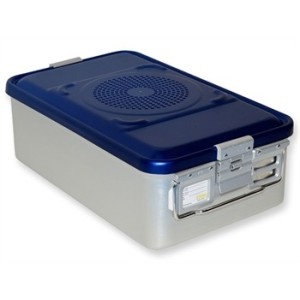 CONTAINER CON FILTRO medio h150 mm - blu forato