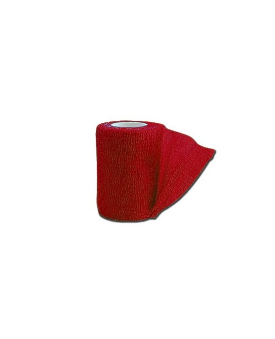 BENDA ELASTICA COESIVA TNT 4,5 m x 7,5 cm - rossa
