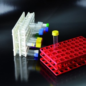 Portaprovette Rovesciabile Bianco 50 posti Ø12-13-16-17mm