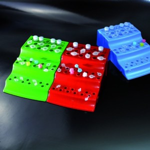 Rack Microprovette a 3 livelli-Verde