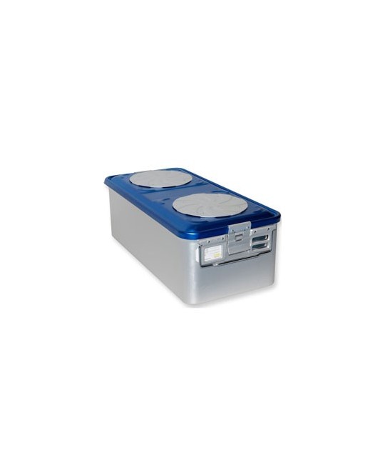 CONTAINER CON VALVOLA grande h200 mm - blu forato