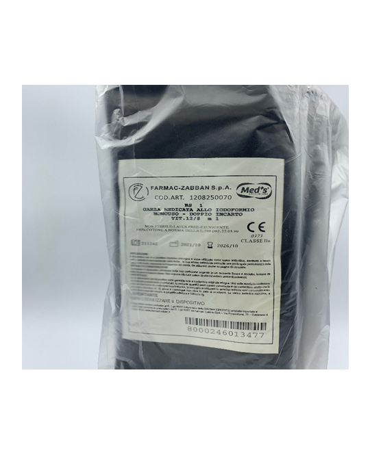 Garza Medicata Allo Iodoformio monouso Garza Medicata Allo Iodoformio monouso